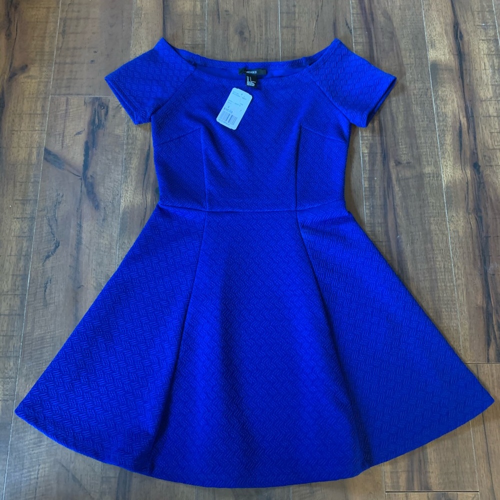 Flattering blue dress